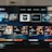A television screen displaying the ESPN+ streaming interface with various sports-related shows and categories. The screen includes sections such as 'Browse by Shows' and 'Best of Drew Brees' with thumbnails of sports programs featuring athletes in action and analysts.
